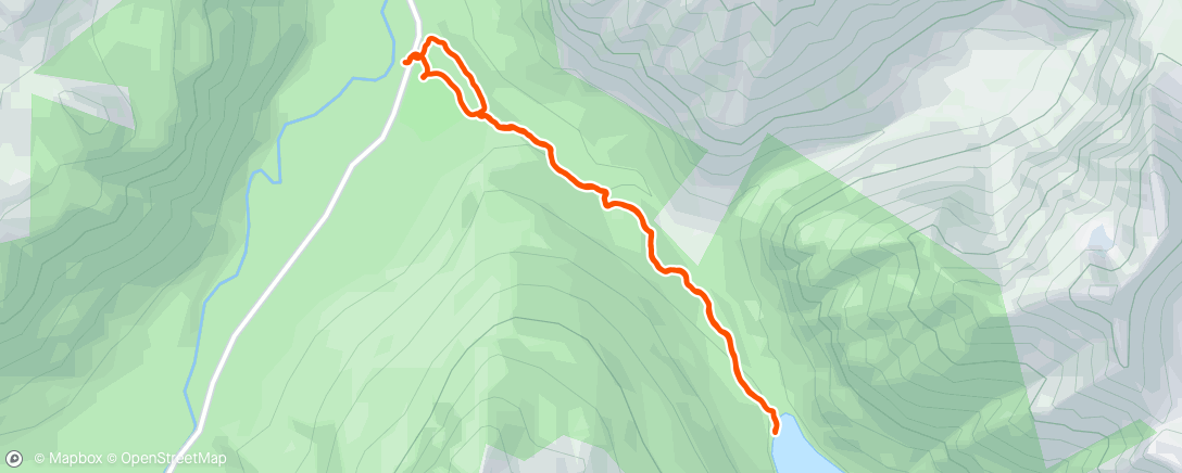 Map of the activity, Lunch Hike