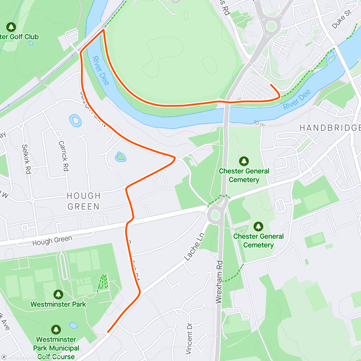 活动地图，Solo interval run with 10K runner. No hangover, no sun 👍