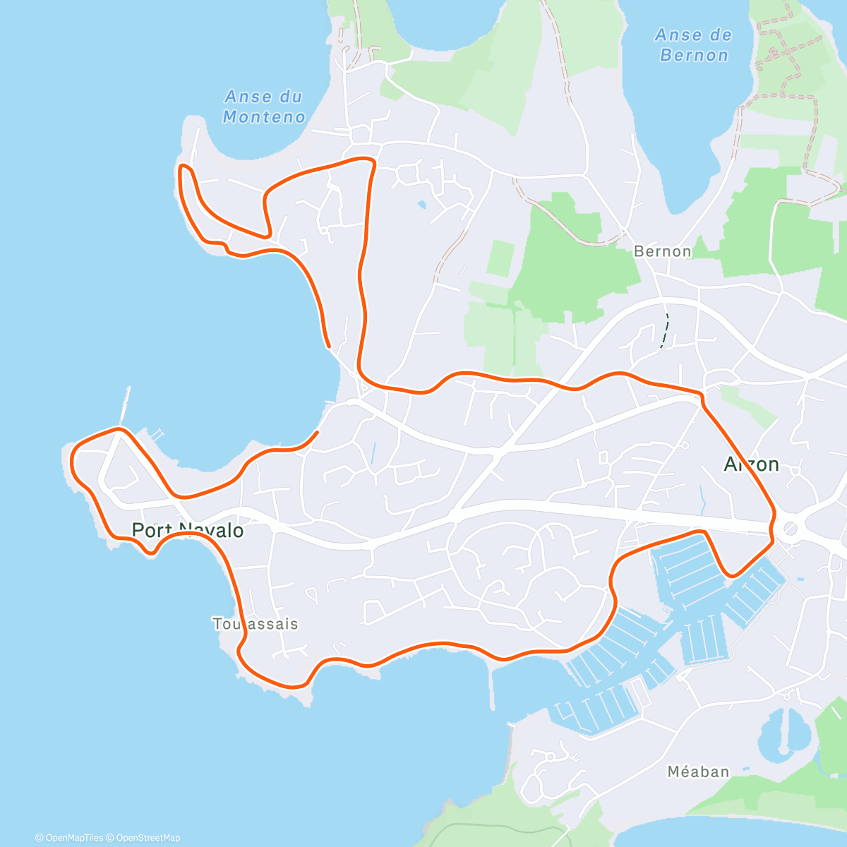 Map of the activity, Port Navalo ❤️