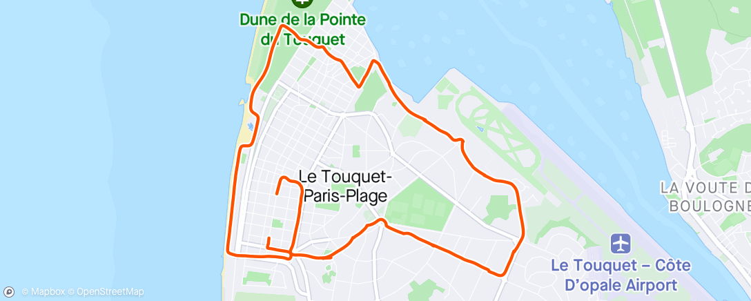 Map of the activity, Le Touquet 🌧️🌬️