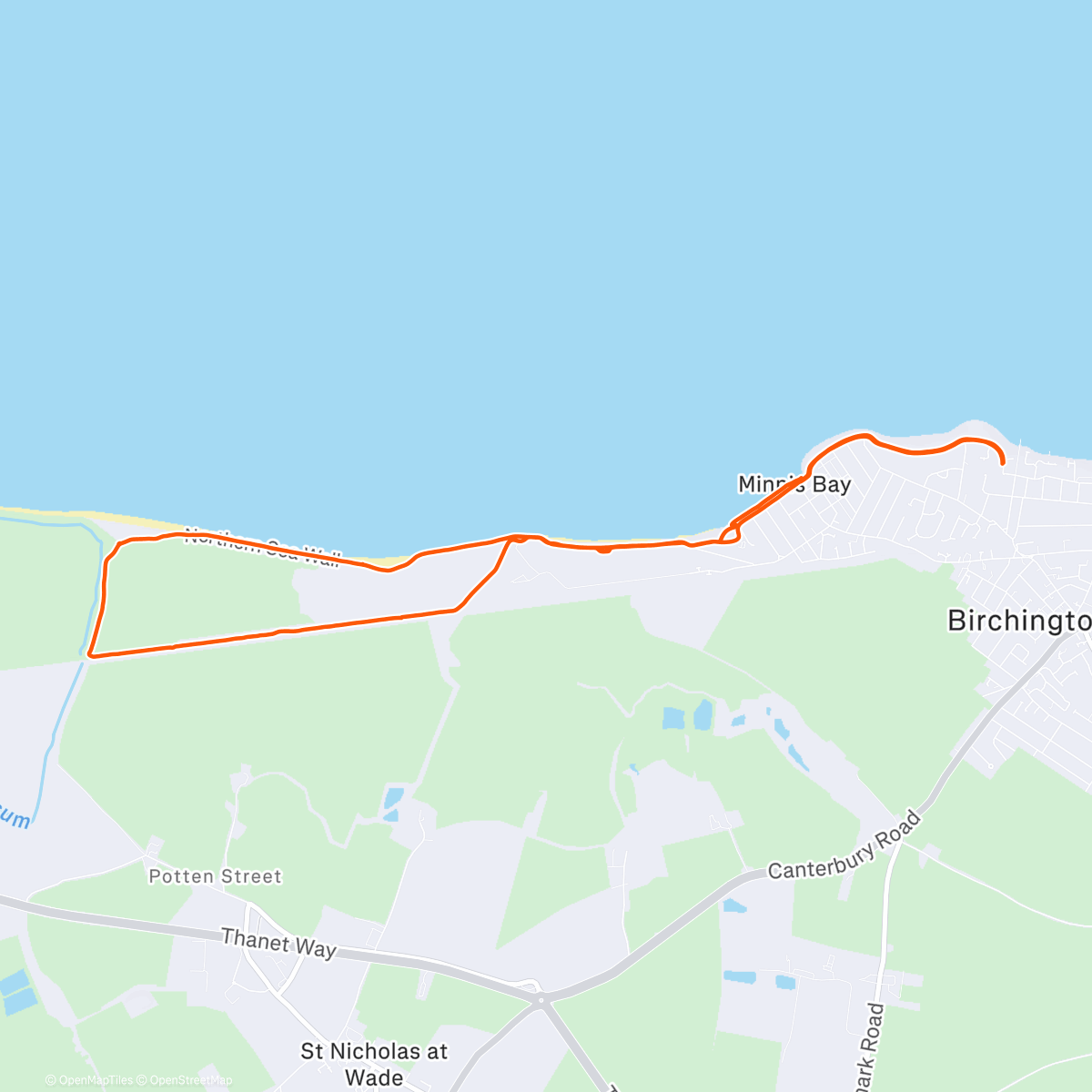 Map of the activity, Short ride taking photos on the day I forgot to put the bin out.