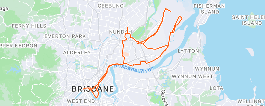 Map of the activity, Morning Ride