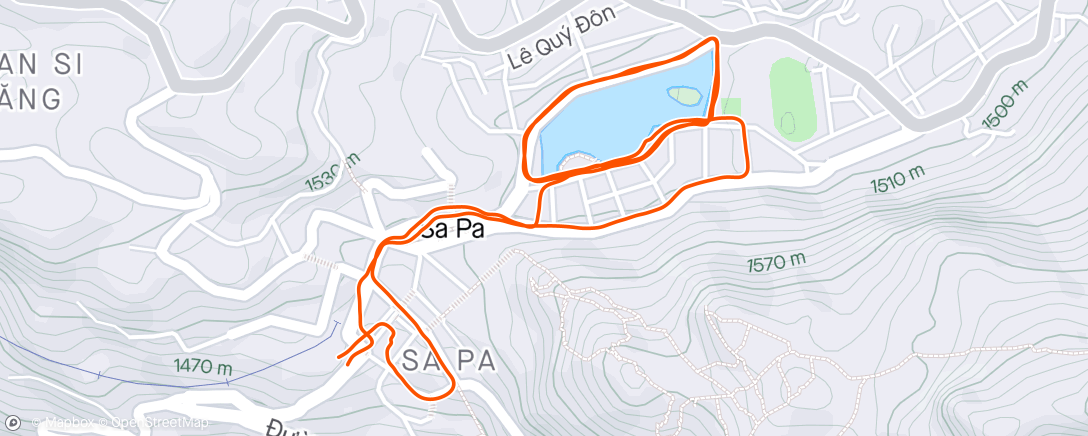 Map of the activity, Забег №713