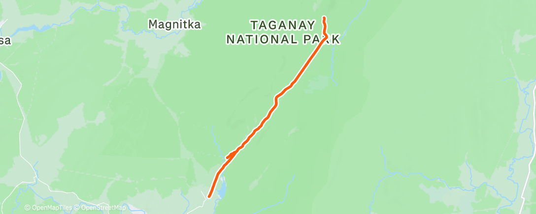 Map of the activity, Дальний Таганай. На Метеостанцию