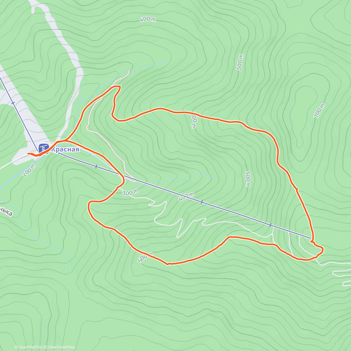 Map of the activity, Кросс-поход🗻