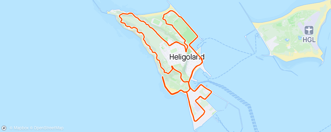 Karte der Aktivität „Helgoland Marathon.”