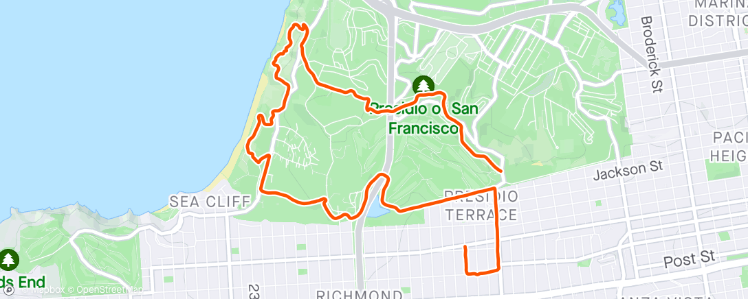 Map of the activity, Long way to get a croissant