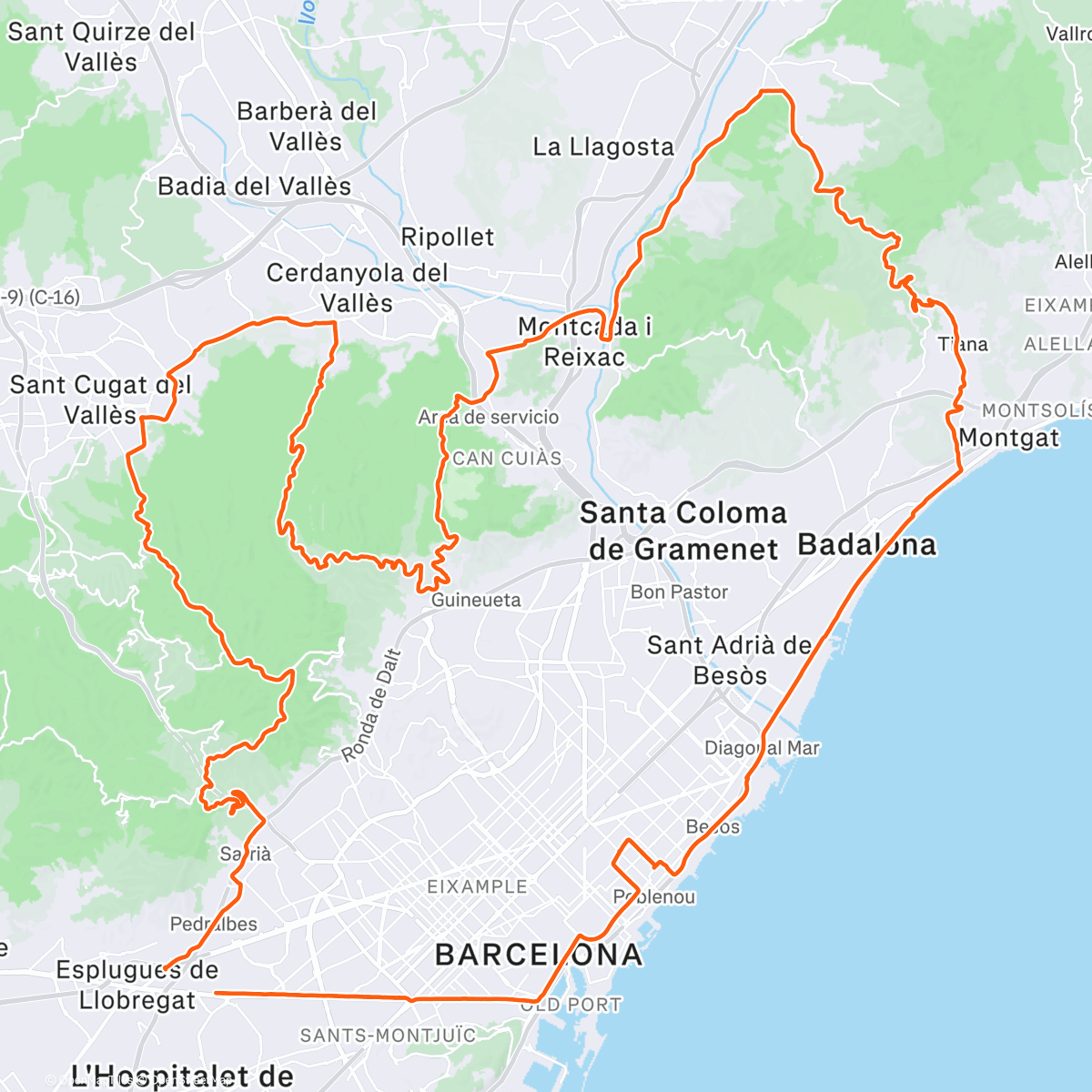 Map of the activity, Preply CC Maresme & Bocadillos