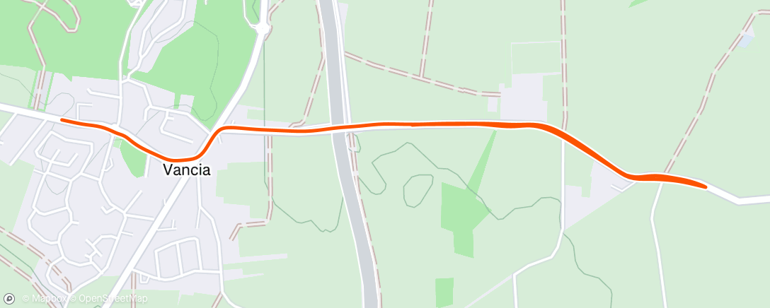 Map of the activity, Afternoon Run