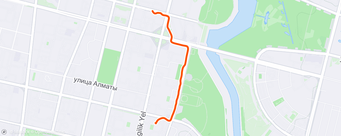 Map of the activity, Morning Walk