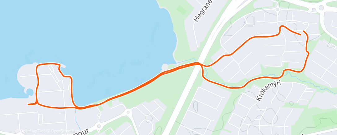 Map of the activity, Wanderung am Morgen