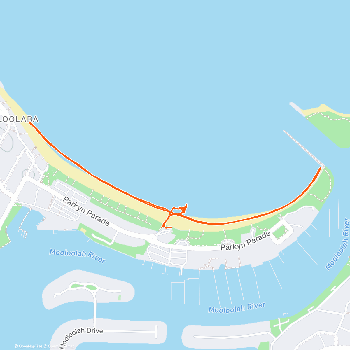 Map of the activity, Morning Walk and coffee