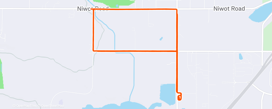 Map of the activity, Lunch Run
