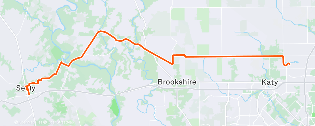 Карта физической активности (Afternoon Ride)