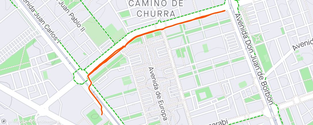 Mappa dell'attività Carrera de mañana