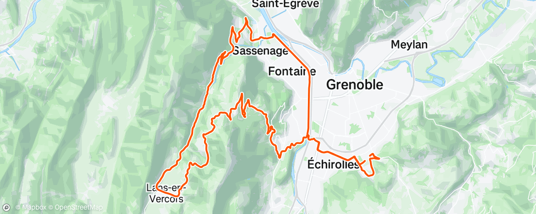 Map of the activity, Petite incursion dans le Vercors 💚