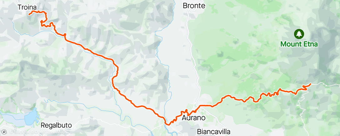 Map of the activity, Etna dalla Milia