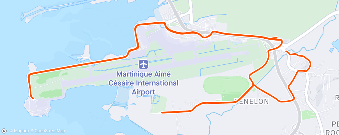 Map of the activity, Sortie vtt le soir