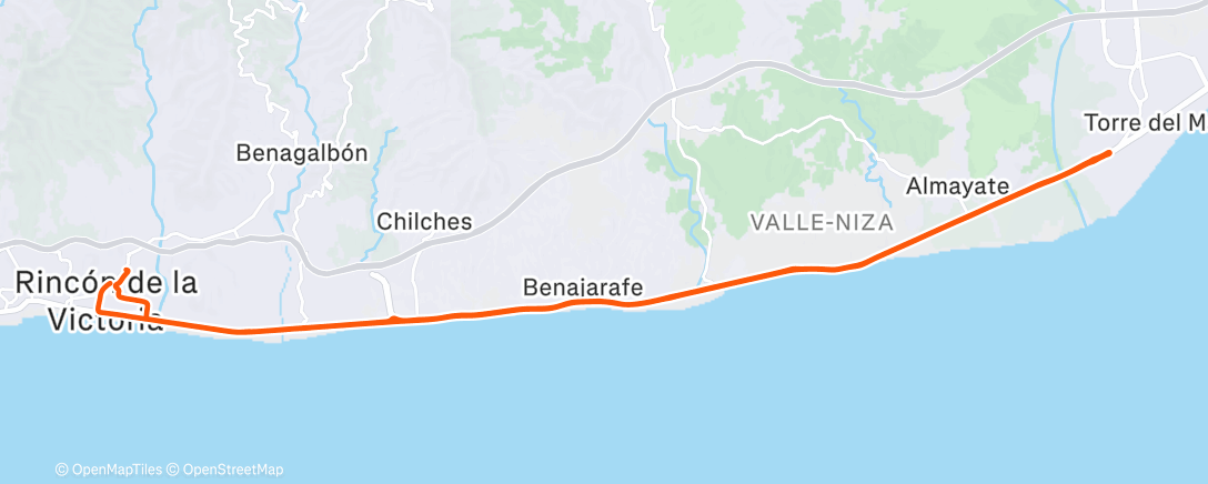 Карта физической активности (Bicicleta por la mañana)