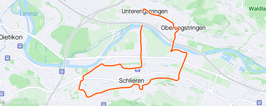 Karte der Aktivität „10km Sunday Run”