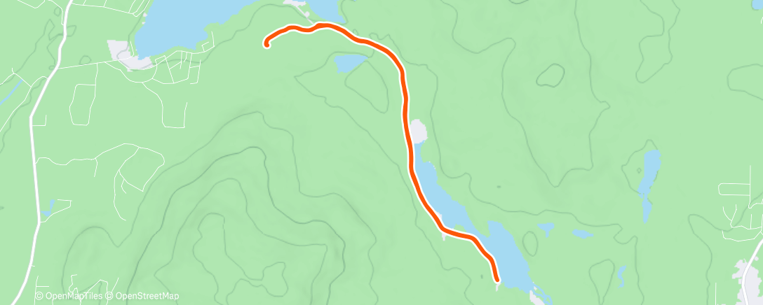 Map of the activity, Ski nordique dans l'après-midi
