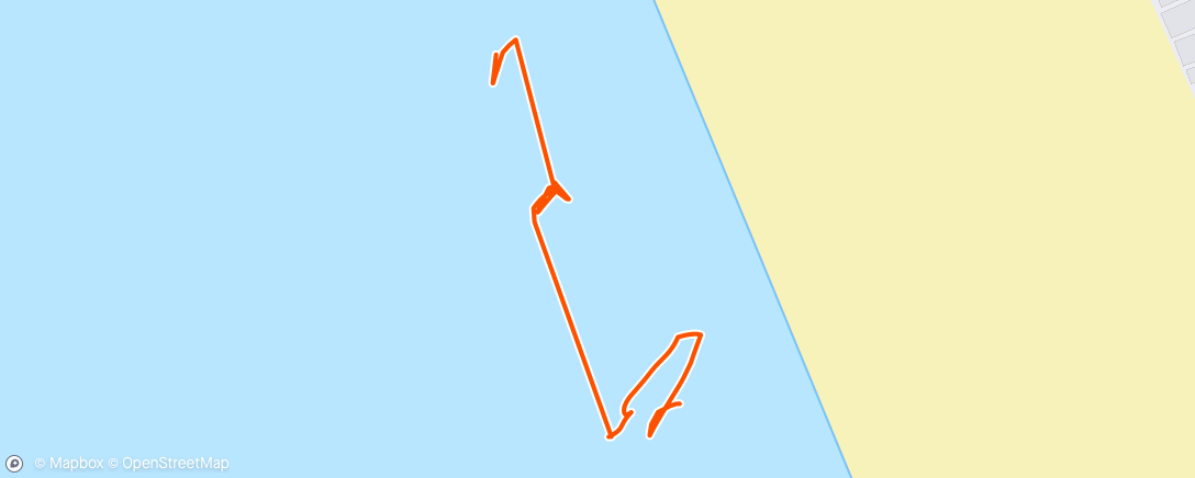 Map of the activity, Morning Surfing