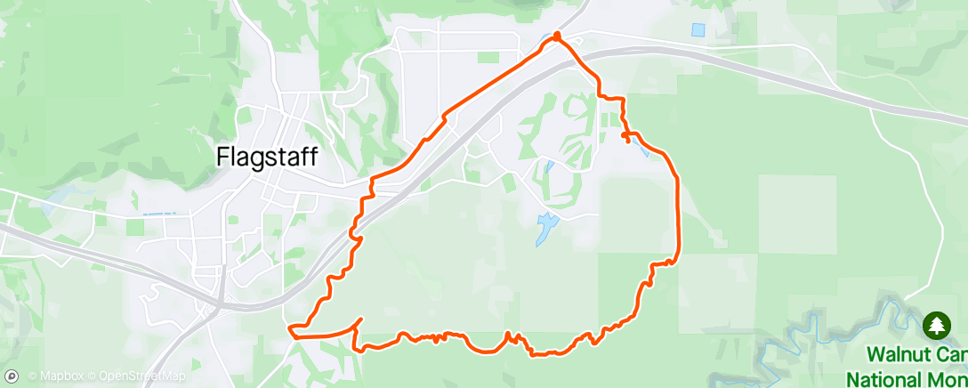Карта физической активности (Flagstaff Loop Trail)