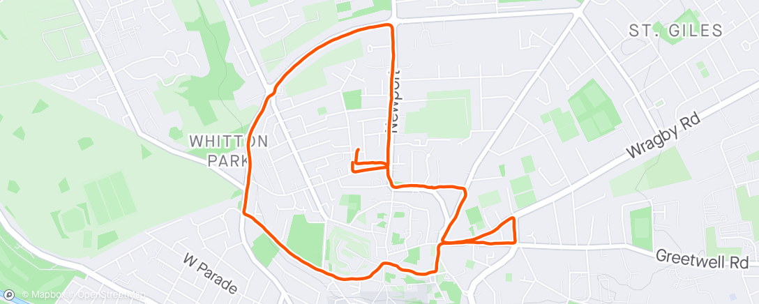 Map of the activity, Easy run with PT