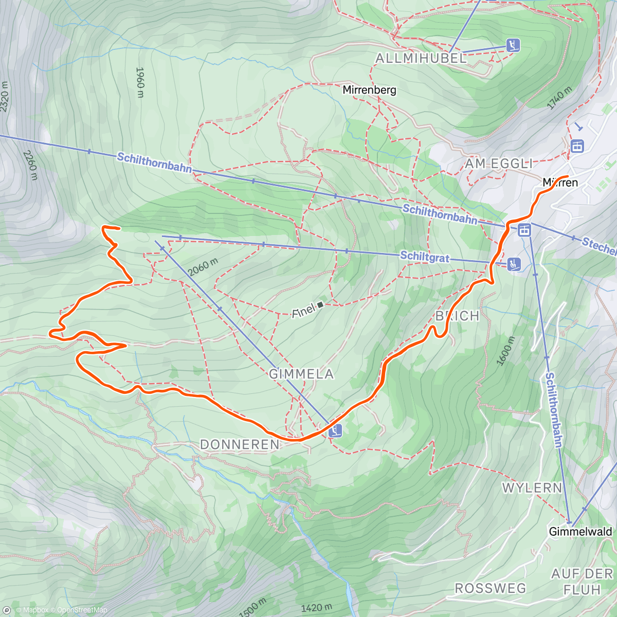 Mappa dell'attività Chrinna