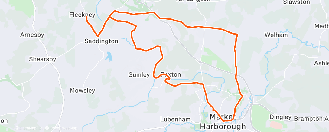 Map of the activity, Filthy gravel & road