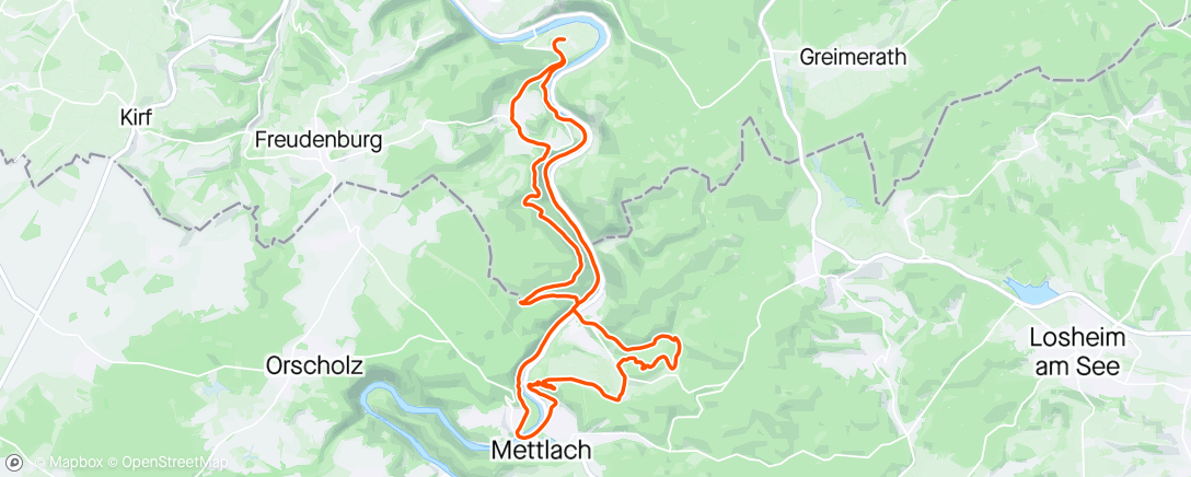 Map of the activity, Fahrt am Samstag Nachmittag