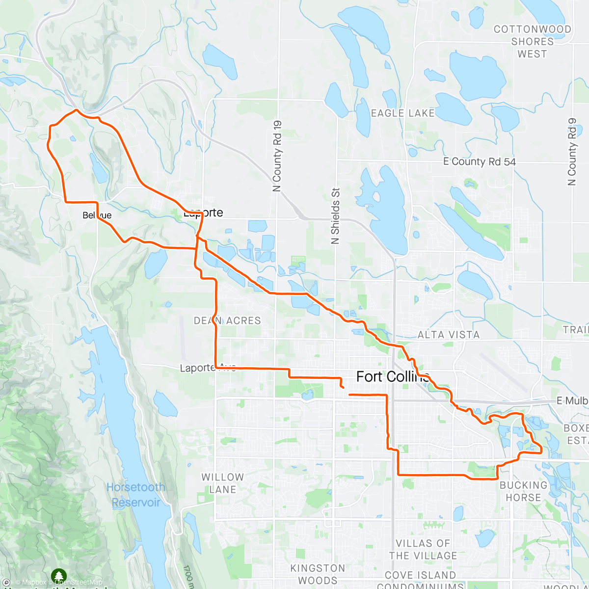 Map of the activity, Riding with Master Fletcher