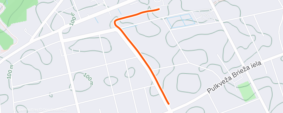 Map of the activity, Morning Walk