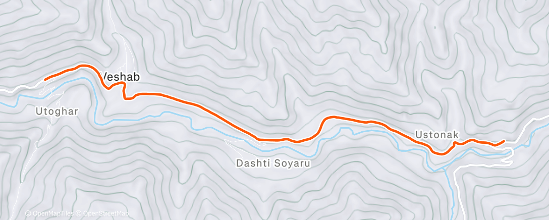 Map of the activity, ROUVY - Veshab | Tajikistan