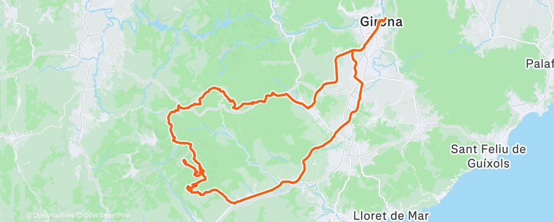 Map of the activity, Morning Ride