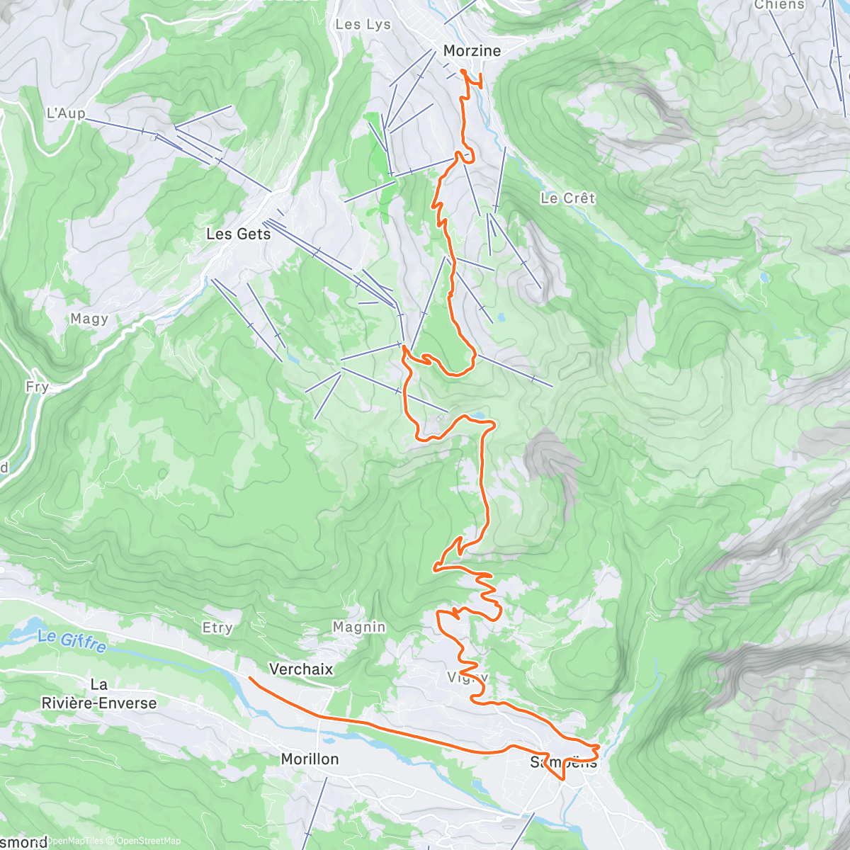 Карта физической активности (ROUVY - Gorby)