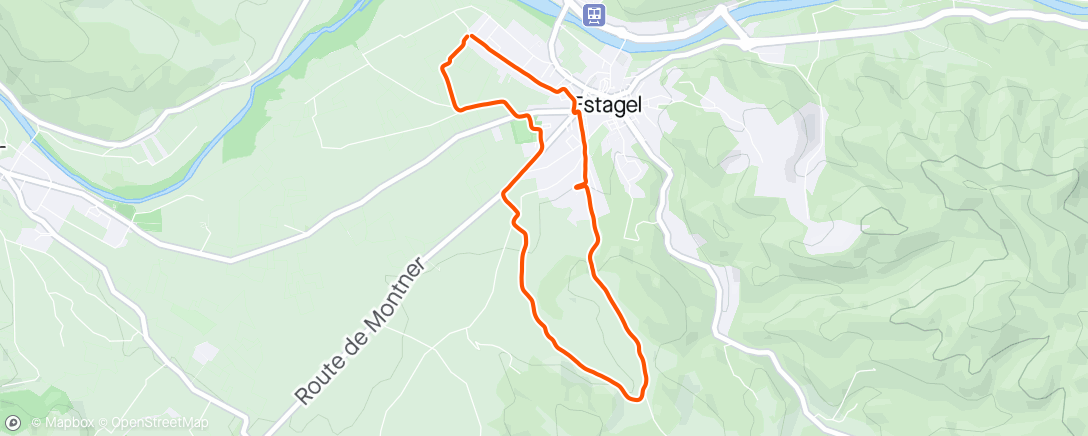 「Evening Trail Run」活動的地圖