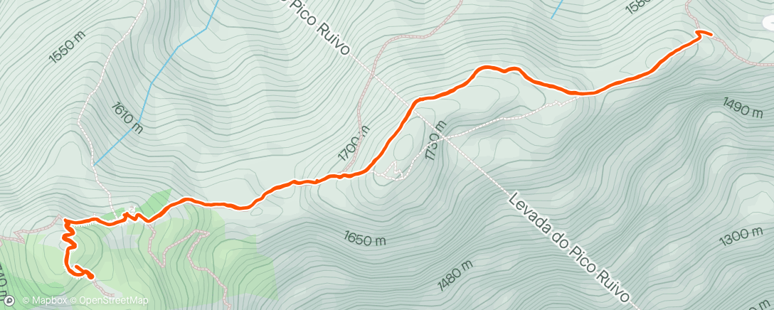 Karte der Aktivität „Pico Ruivo à la frontal pour digérer le repas”
