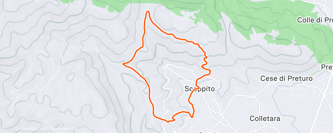 Карта физической активности (Morning Hike)