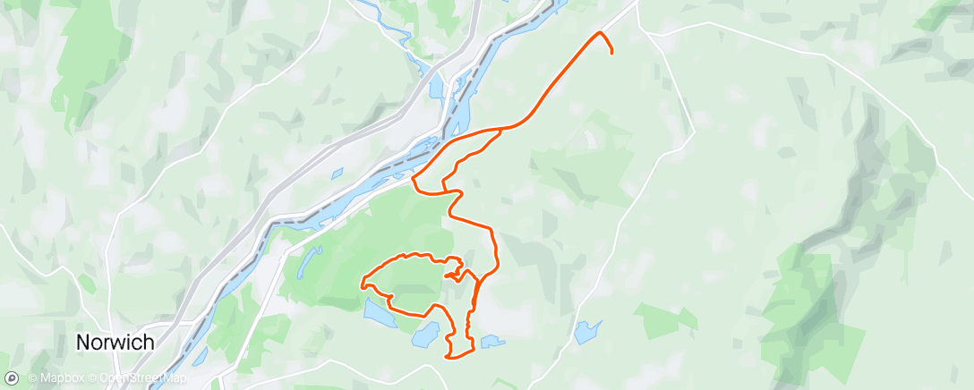 Map of the activity, Back on the trails