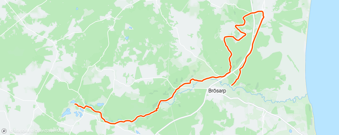 Map of the activity, Österlen Spring Trail - Duo