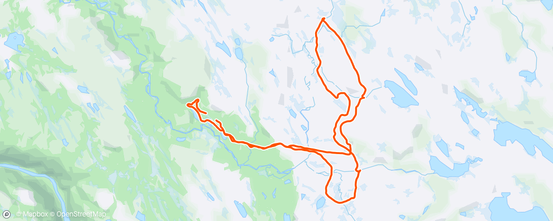 Map of the activity, Fatbike