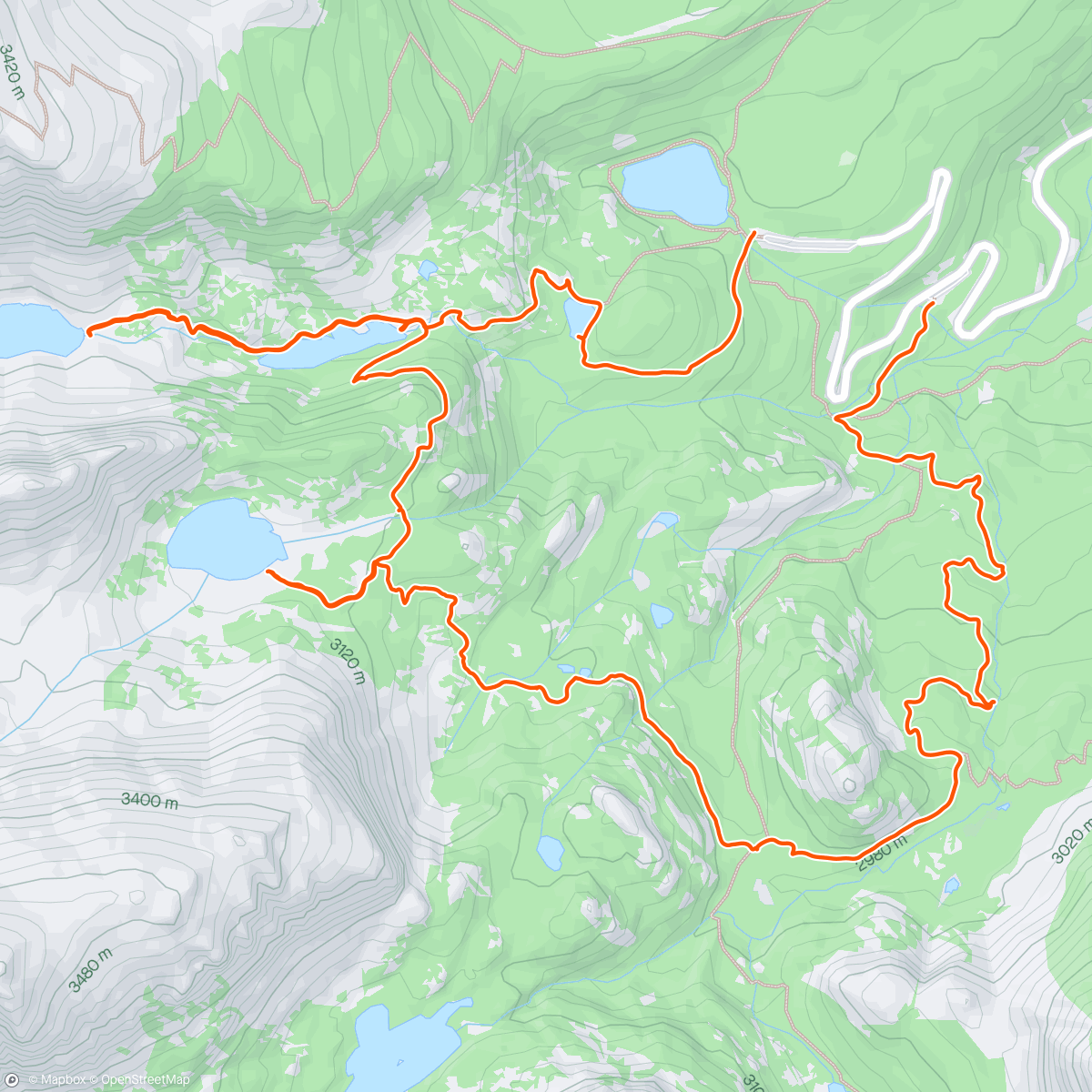 Map of the activity, Mountain Lakes, Ponds, and Creatures