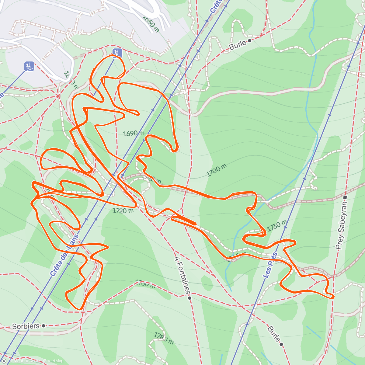Map of the activity, National championship : 4th 🍫