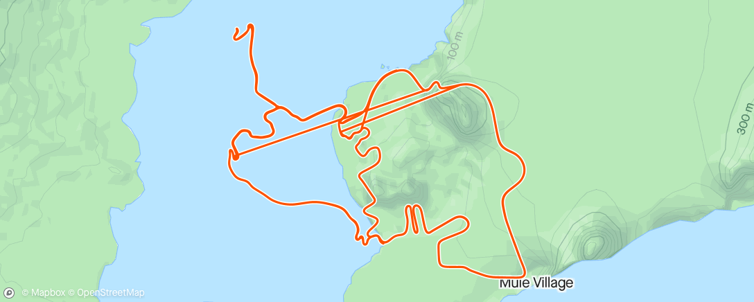 Map of the activity, Zwift - PMA1h 2x5x1min on Beach Island Loop in Watopia