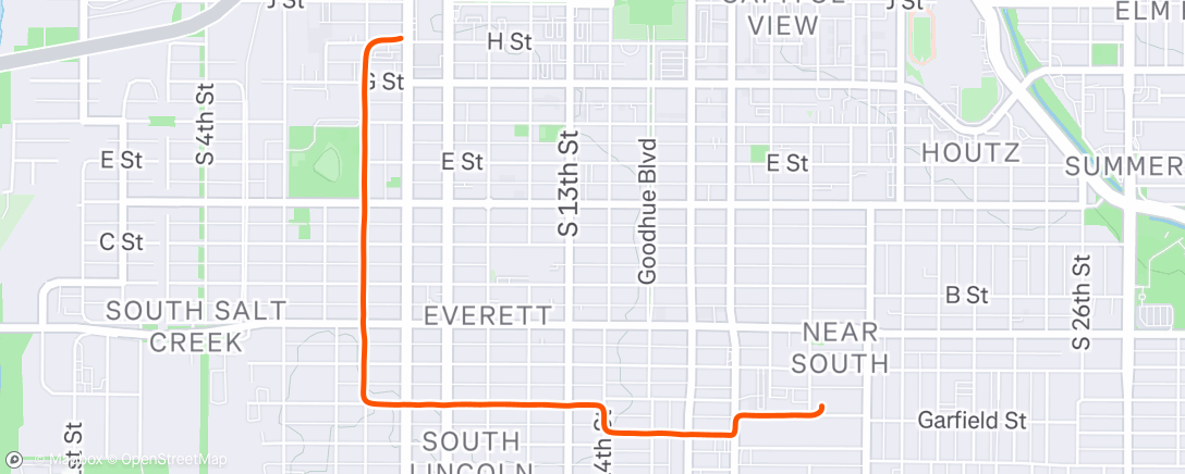 Map of the activity, Afternoon Ride