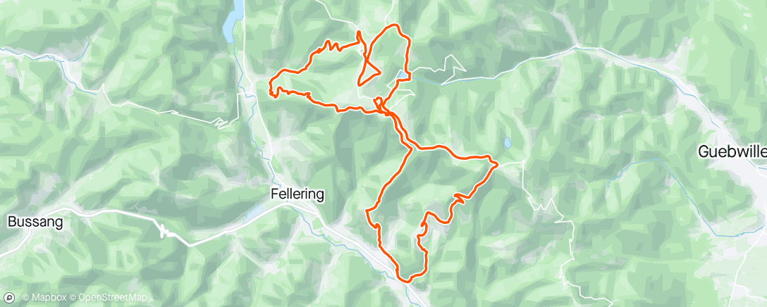 Map of the activity, Trail du grand ballon