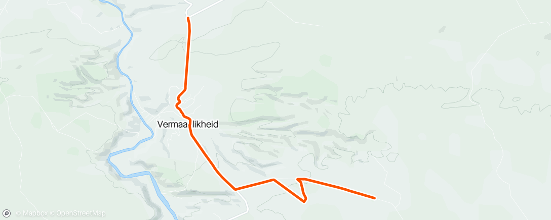 Map of the activity, Morning Walk