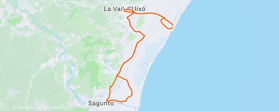 Карта физической активности (Bicicleta por la mañana)