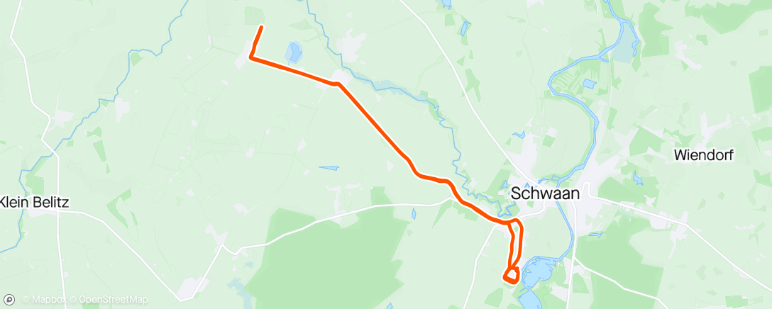 Map of the activity, Road to Rennsteig SM: 16km FS